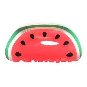 Pince crabe pour cheveux en forme de pastèque.