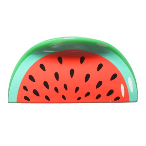 Pince crabe pour cheveux en forme de pastèque.