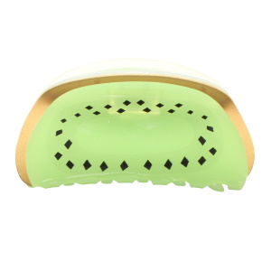 Pince crabe pour cheveux en forme de kiwi.