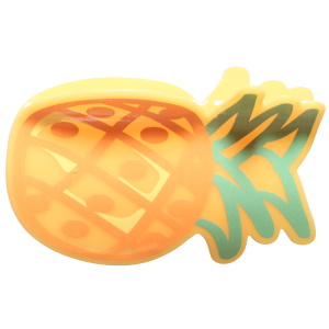 Pince crabe pour cheveux en forme d'ananas.