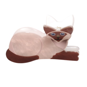 Pince crabe pour cheveux en forme de chat.