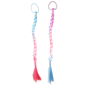 Elastique pour cheveux pour enfant avec mèche de cheveux synthétique multicolore. 2 coloris différents. Votre préférence en commentaire. Vendu à l'unité.