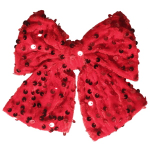 Barrette pince en forme de nœud papillon. Idéal pour Noël.