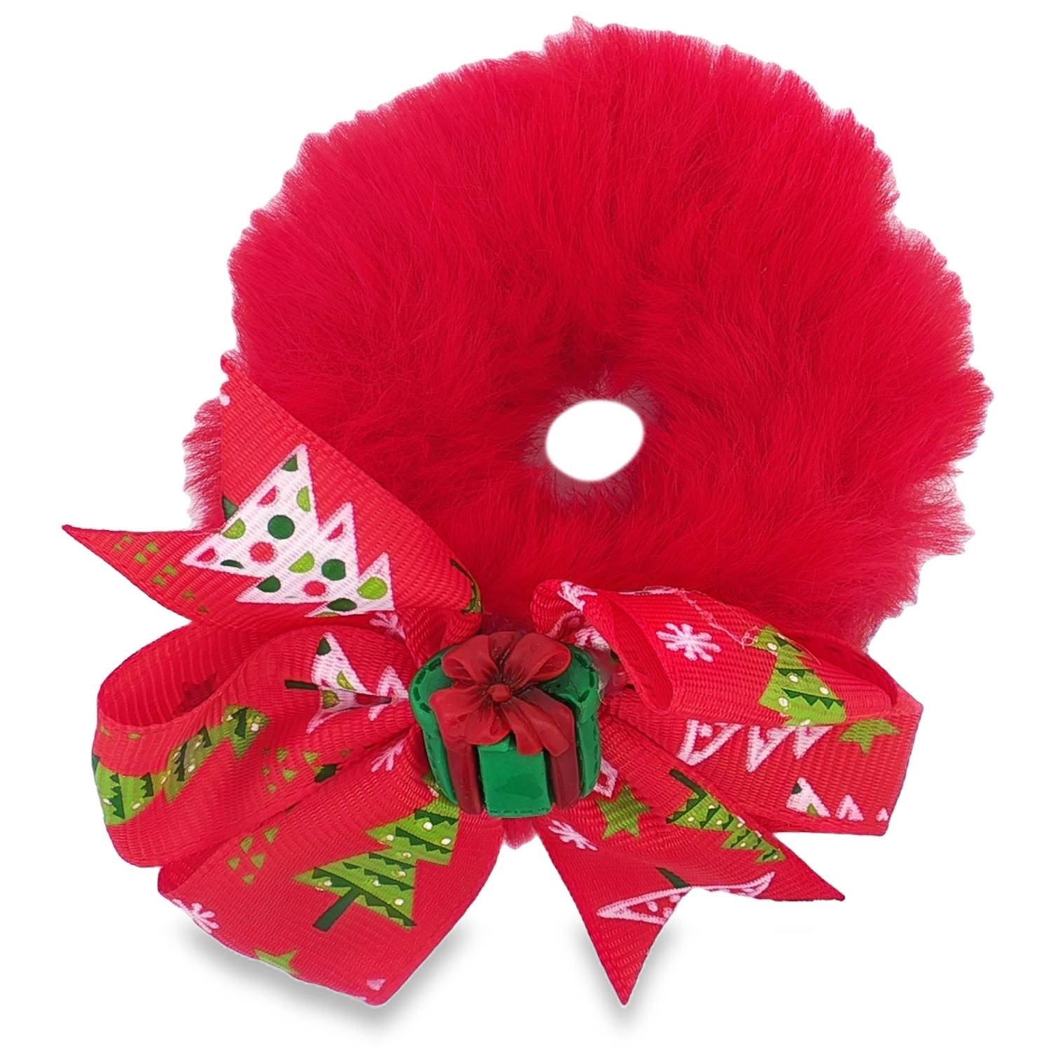Chouchou élastique à cheveux festif, orné d'un pompon rouge vif et d'un nœud en ruban rouge à motifs de sapins de Noël ou de cadeau.<br/>Un accessoire joyeux pour les fêtes de fin d'année, parfait pour ajouter une touche festive à toute coiffure.<br/>2 modèles différents.<br/>Vendu à l'unité. Elastique Noeud Papillon Adolescent Adulte Automne Enfant Femme Fille Hiver Indémodable Symboles Chouchou élastique à cheveux festif, orné d'un pompon rouge vif et d'un nœud en ruban rouge à motifs de sapins de Noël ou de cadeau.<br/>Un accessoire joyeux pour les fêtes de fin d'année, parfait pour ajouter une touche festive à toute coiffure.<br/>2 modèles différents.<br/>Vendu à l'unité. Elastique Noeud Papillon Adolescent Adulte Automne Enfant Femme Fille Hiver Indémodable Symboles