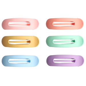 Pince pour cheveux en plastique de couleur. 6 coloris différents. Vendu à l'unité. Votre préférence en commentaire.
