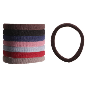 Lot de 8 élastiques pour cheveux.