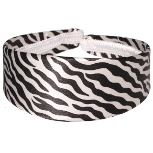 Serre-tête pour cheveux avec motifs de peau de zèbre.