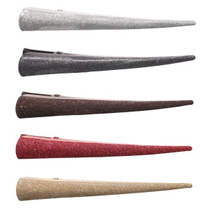 Pince à cheveux en métal de couleur brillant. 5 coloris différents. Vendu à l'unité. Votre préférence en commentaires.