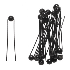 Lot de 20 invisibles avec boule de couleur noire.