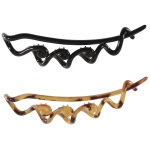 Lot de 2 barrettes en plastique.