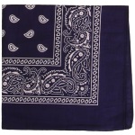 Bandanas en tissu bleu.