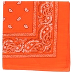 Bandanas en coton orange.