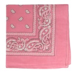 Bandanas en coton rose.