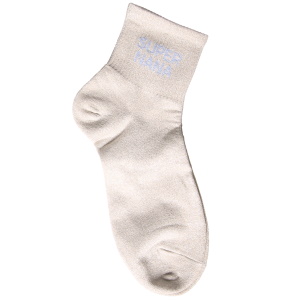 Paire de chaussettes scintillantes avec l'inscription Super nana.
