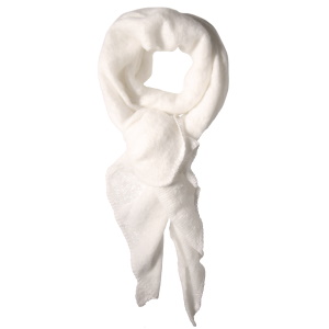 Foulard en 50 % viscose et 50 % laine.