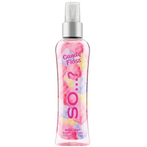 Brume pour le corps Body Mist by So...? Candy Floss. 
Brume corporelle barbe à papa. Revisitez le plaisir des carnavals et des foires avec le parfum sucré de vanille, praline et caramel. La combinaison parfaite pour une douce soirée.