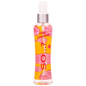 Brume pour le corps Body Mist by So...? Pink Lemonade. 
Brume corporelle Limonade rose. Brume corporelle à la limonade rose 100ml. aux notes piquantes de citron pétillant mélangées avec des arômes de fruits rouges et poire.