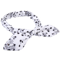 Bandeau pour cheveux pour enfants sur le thème des 101 Dalmatiens en 100 % polyester.