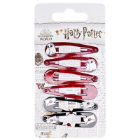 Lot de 6 clic-clacs pour cheveux pour enfants sur le thème de Harry Potter.