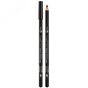 Crayon pour yeux professionnel Noir. Sa texture douce facilite son application en vous permettant un tracé précis sur le contour interne et externe de l'œil. La richesse de ses pigments garantit une couleur intense et sa formule lui confère une tenue optimale pour la journée. Nouvelle formule vegan.