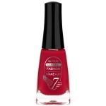 Vernis à ongles. Rouge. Pinceau plat.