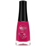 Vernis à ongles. Rose bonbon. Pinceau plat.