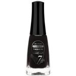 Vernis à ongles. Noir. Pinceau plat.