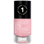 Vernis effet gel jusqu'à 11 jours. Une brillance Gel Effect et une tenue de 11 jours sans retouche. Ce vernis a un fini lisse et brillant. Le vernis ne s'écaille pas, ne s'effrite plus au fil des jours et résiste intensément aux chocs. Un vernis à ongles au résultat GEL sans besoin de lampe UV. Etape 1 : Appliquer 2 couches de couleur Perfect Gel. Etape 2 : Appliquer 1 couche de Top Coat Perfect Gel.