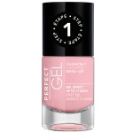 Vernis effet gel jusqu'à 11 jours. Une brillance Gel Effect et une tenue de 11 jours sans retouche. Ce vernis a un fini lisse et brillant. Le vernis ne s'écaille pas, ne s'effrite plus au fil des jours et résiste intensément aux chocs. Un vernis à ongles au résultat GEL sans besoin de lampe UV. Etape 1 : Appliquer 2 couches de couleur Perfect Gel. Etape 2 : Appliquer 1 couche de Top Coat Perfect Gel.