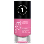 Vernis effet gel jusqu'à 11 jours. Une brillance Gel Effect et une tenue de 11 jours sans retouche. Ce vernis a un fini lisse et brillant. Le vernis ne s'écaille pas, ne s'effrite plus au fil des jours et résiste intensément aux chocs. Un vernis à ongles au résultat GEL sans besoin de lampe UV. Etape 1 : Appliquer 2 couches de couleur Perfect Gel. Etape 2 : Appliquer 1 couche de Top Coat Perfect Gel.