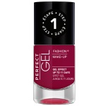 Vernis effet gel jusqu'à 11 jours. Une brillance Gel Effect et une tenue de 11 jours sans retouche. Ce vernis a un fini lisse et brillant. Le vernis ne s'écaille pas, ne s'effrite plus au fil des jours et résiste intensément aux chocs. Un vernis à ongles au résultat GEL sans besoin de lampe UV. Etape 1 : Appliquer 2 couches de couleur Perfect Gel. Etape 2 : Appliquer 1 couche de Top Coat Perfect Gel.