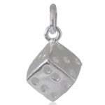 Pendentif dé en argent 925/000.