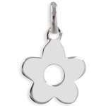 Pendentif fleur en argent 925/000.