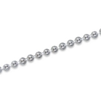 Bracelet composé d'une chaîne boules en argent 925/000 rhodié.