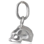 Pendentif tête de mort en argent 925/000.