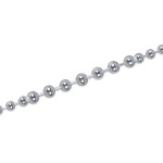 Collier boules grossissantes en argent 925/000.