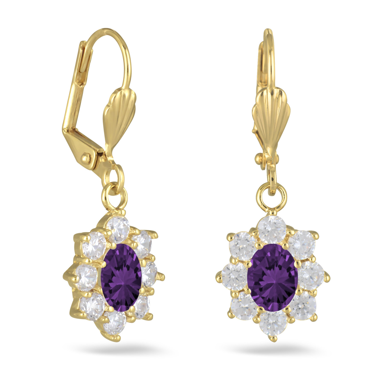 Boucles d'oreilles dormeuse or 18 carats