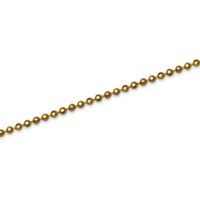 Collier chaîne boules en plaqué or jaune 18 carats.