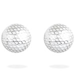 Boucles d'oreilles boules en argent 925/000.