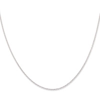 Collier chaîne maille forçat en argent 925/000 rhodié.