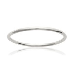 Bracelet jonc rigide en argent 925/000. Fil rond.