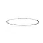 Bracelet jonc rigide en argent 925/000. Fil rond.