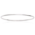 Bracelet jonc rigide en argent 925/000. Fil rond.