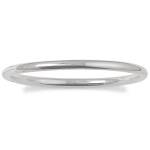 Bracelet jonc en argent 925/000. Fil rond.