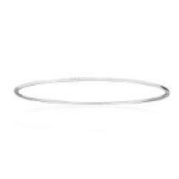 Bracelet jonc rigide fermé en argent 925/000. Fil rond.