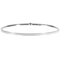 Bracelet jonc fermé en argent 925/000.
