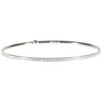 Bracelet jonc fermé en argent 925/000.