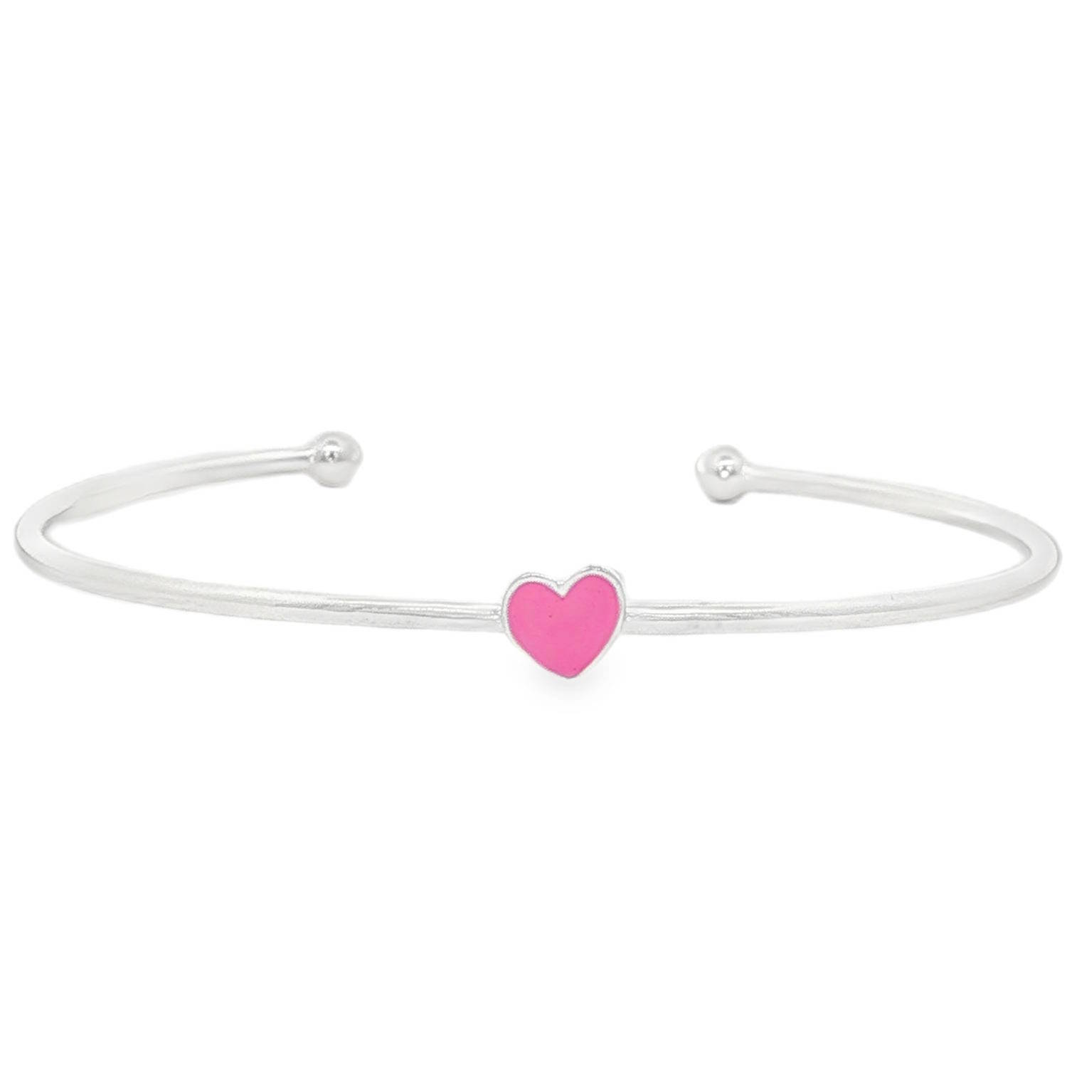 Ce bracelet élégant pour enfant en argent 925/000 arbore une finition polie miroir d'une brillance exceptionnelle.<br/>Au centre, un cœur captive le regard par son émail rose.<br/>Le bijou au design moderne allie la sophistication d'un jonc classique à l'éclat romantique. Coeur Jonc Adolescent Amour Enfant Fille Indémodable Ce bracelet élégant pour enfant en argent 925/000 arbore une finition polie miroir d'une brillance exceptionnelle.<br/>Au centre, un cœur captive le regard par son émail rose.<br/>Le bijou au design moderne allie la sophistication d'un jonc classique à l'éclat romantique. Coeur Jonc Adolescent Amour Enfant Fille Indémodable