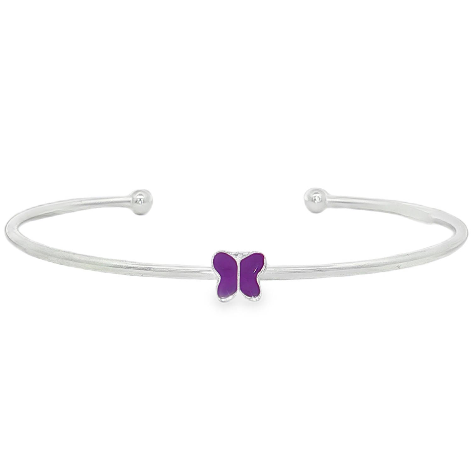 Ce jonc élégant pour enfant en argent 925/000 arbore une finition pour un éclat durable.<br/>Au centre, un papillon émaillée de violet.<br/>La symétrie parfaite du motif animalier souligne un magnifique travail, idéal pour une allure moderne et distinguée. Jonc Papillon Adolescent Animaux Enfant Fille Indémodable Nature Ce jonc élégant pour enfant en argent 925/000 arbore une finition pour un éclat durable.<br/>Au centre, un papillon émaillée de violet.<br/>La symétrie parfaite du motif animalier souligne un magnifique travail, idéal pour une allure moderne et distinguée. Jonc Papillon Adolescent Animaux Enfant Fille Indémodable Nature