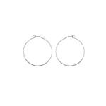 Boucles d'oreilles créoles en argent 925/000.